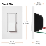 Lutron® DVCL-153PH-WH