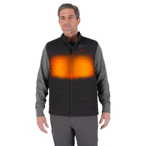 Milwaukee® M300B-21XL | M12™ Black Heated AXIS™ Vest Kit (XL) with HEXON Heat Technology